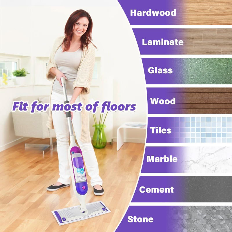 EHADOO Disposable Mop Pads Refills for Swiffer Powermop: 10 Pcs Wet Dry Pad for Multi-Surface Floor Cleaning - Mopping Replacement for Tile Hardwood - Sweeping Cloths for Home Kichen - Image 5